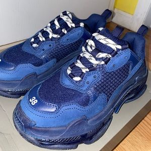 Balenciaga Triple S Sneaker - Navy